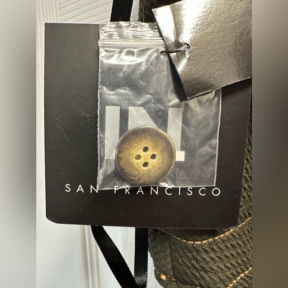 LN Dark Olive Green Mini Dress with Straps - Picture 5 of 6